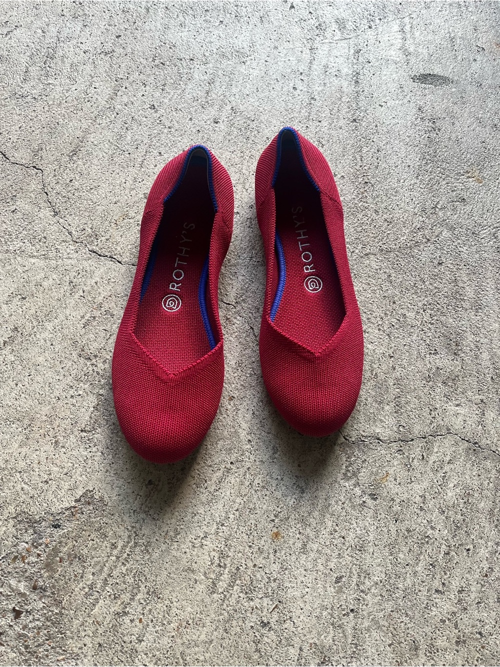 Rothy's Women's Crimson Knit Ballet Flat